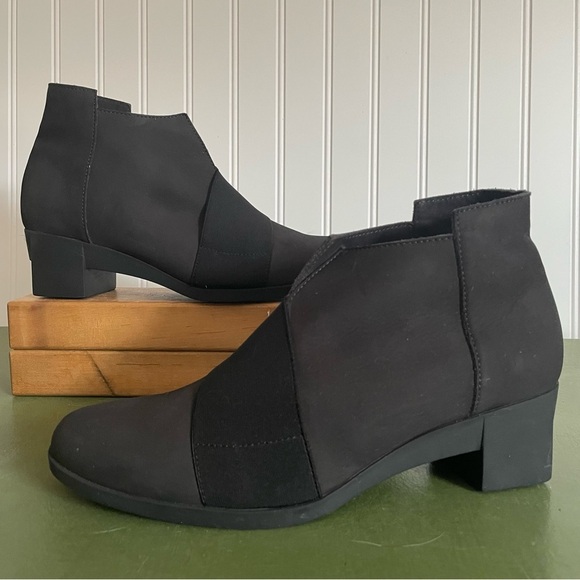 NWT Arche TATEBO Low Boots/Booties Handmade in Noir Nubuck Leather *France* - Picture 9 of 12